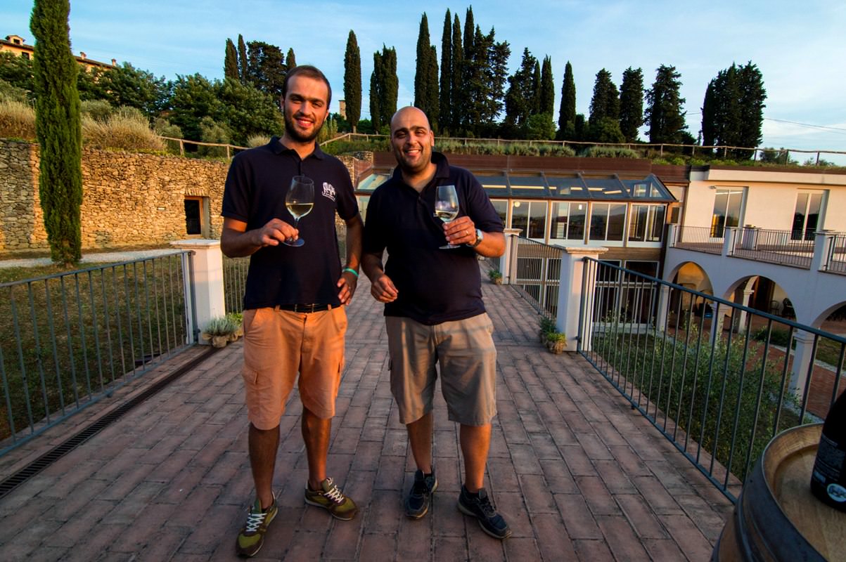 Riccardo and Mirko, Tuscan winemakers