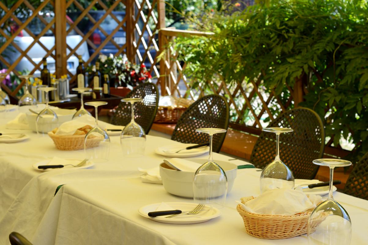 Table for olive oil tasting