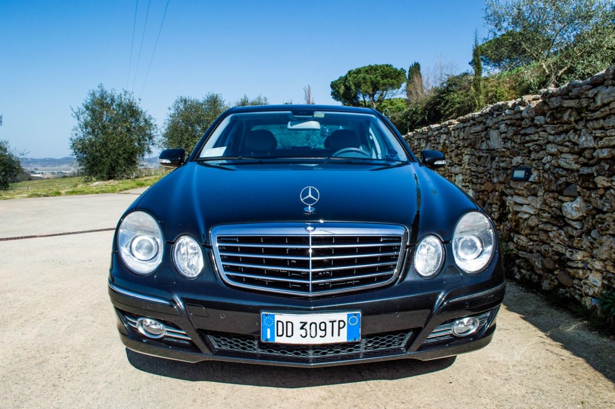 Luxury car in Tuscany
