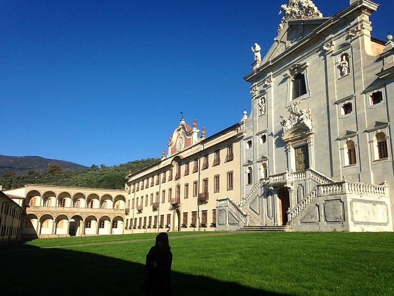 Facade of the charterhouse of Calci