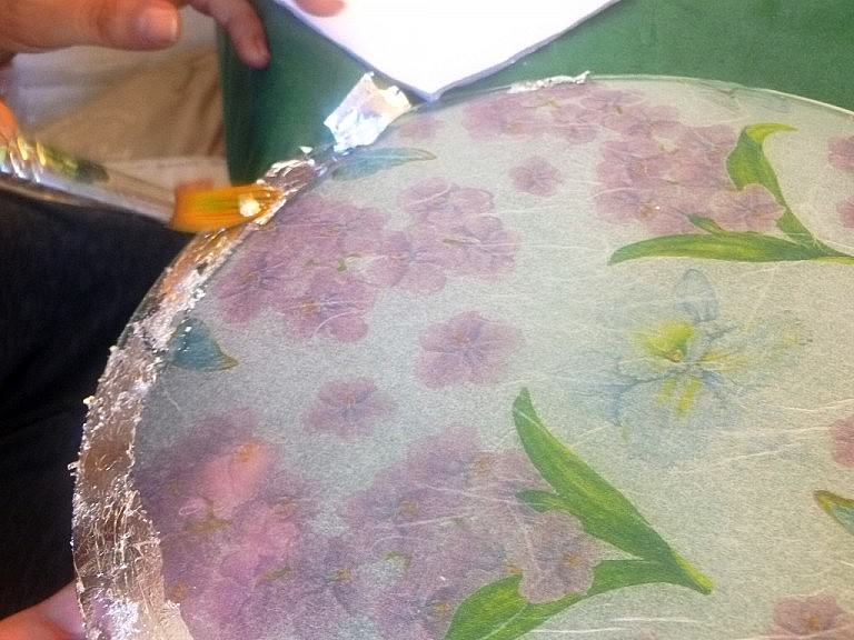 Golden leaf decoration