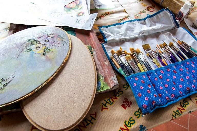Decoupage decoration sessions during your holidays in Tuscany