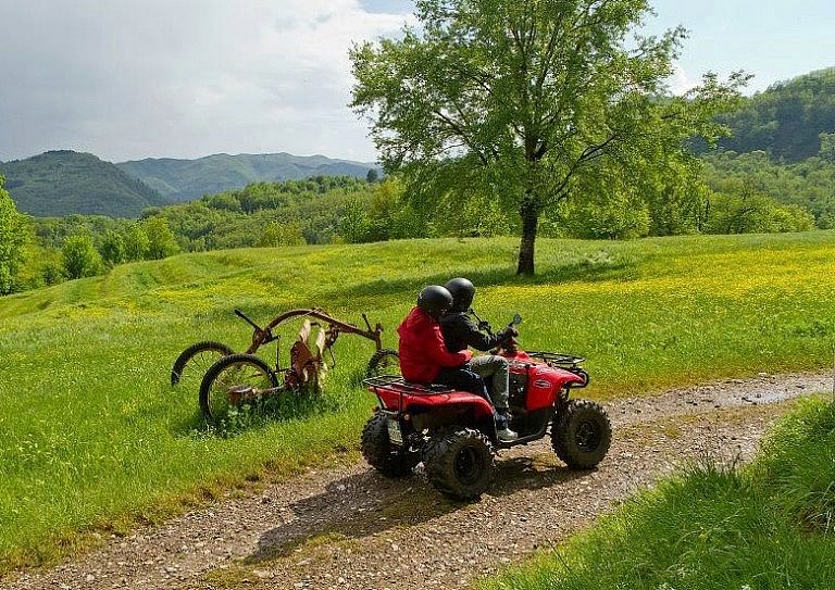 Quad biking trails in the Tuscan countryside