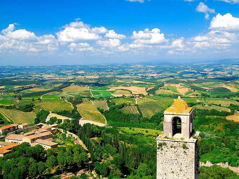 Panorama from San Gimignano