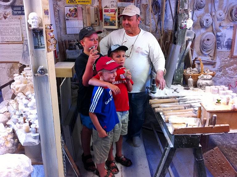 In Volterra with the alabaster master