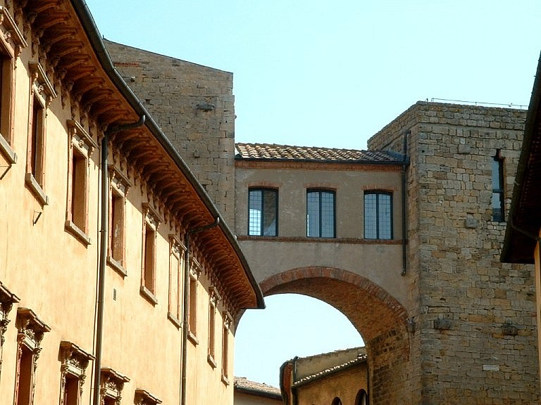 Old medieval towers in Volterra