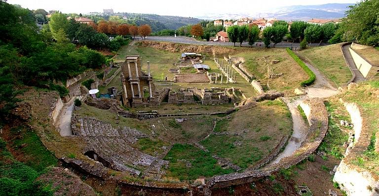 The Roman theater in Volterra