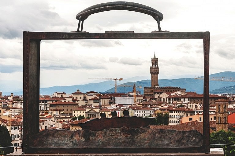 Roofs of Florence in a case