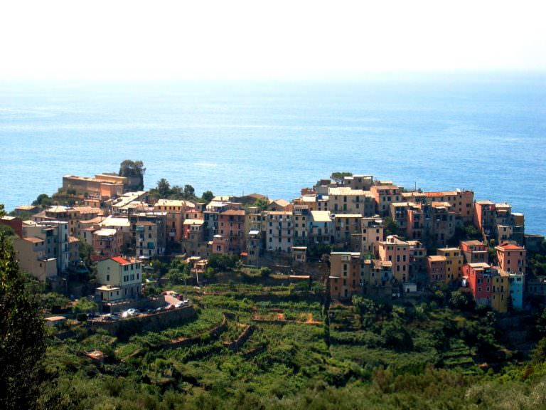 A side of Corniglia in the Cinque Terre park