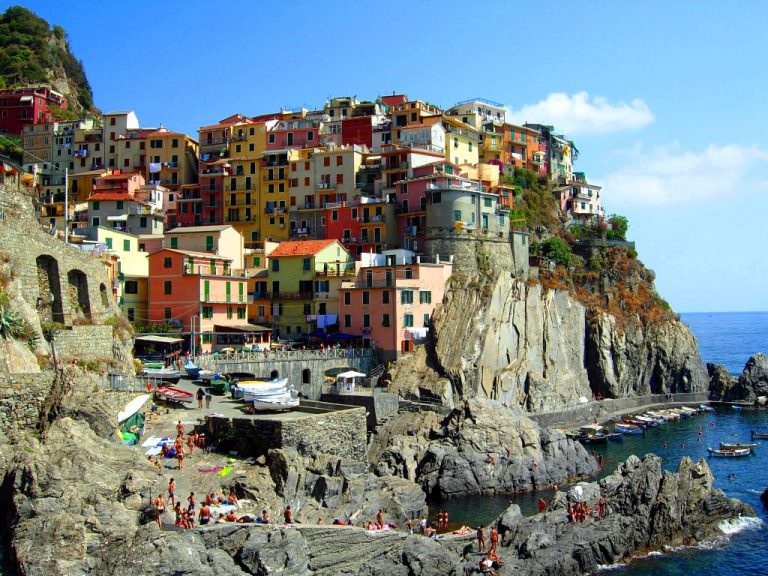 The spectacular north side of Manarola