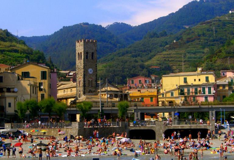 The beach of Monterosso al Mare