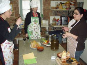 Arianna explaining how to cook chicken