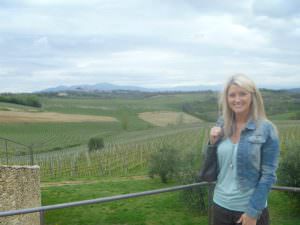 Vineyards in early April