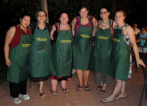 Group picture with the chef and the assistant