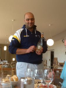 Mirko serving rosee wine