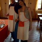 A couple in Tuscany for a cooking class