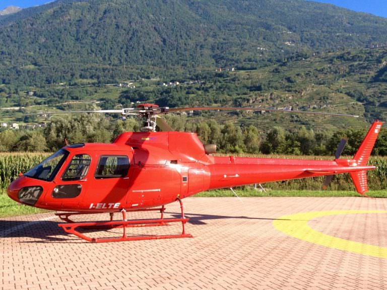 Sensational view of Cinque Terre from a helicopter