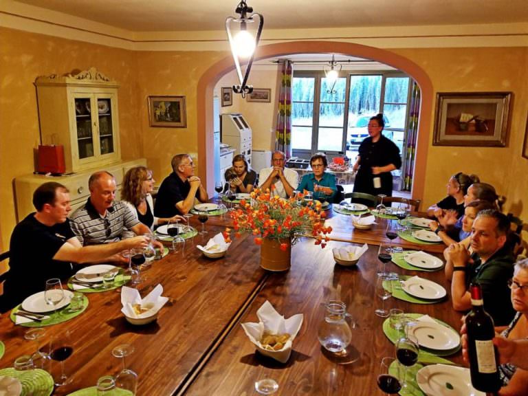 A moment of our chef service in Tuscany