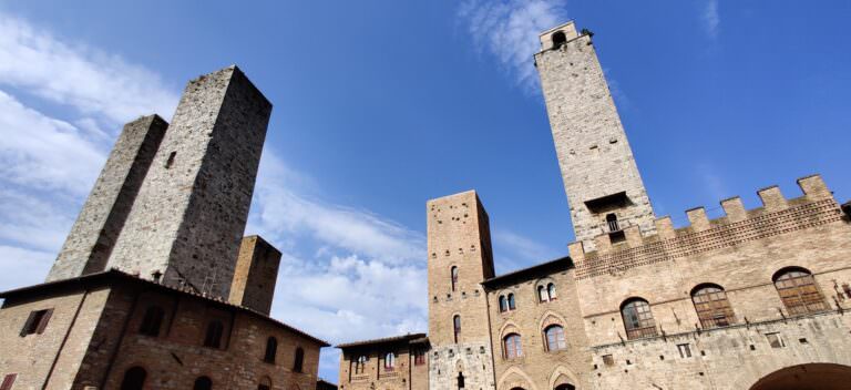 Towerhouses in the city center