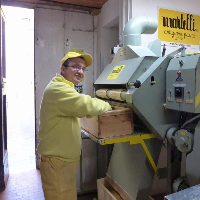 Hand-made spaghetti cut