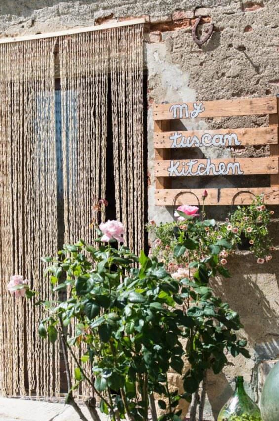 Wonderful pink roses at My Tuscan Kitchen