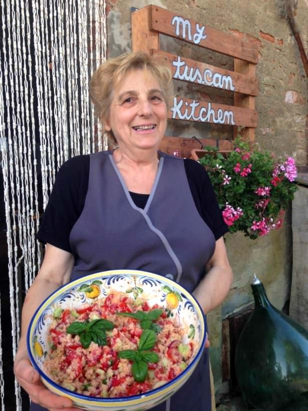 Chef Ester at My Tuscan Kitchen cooking school