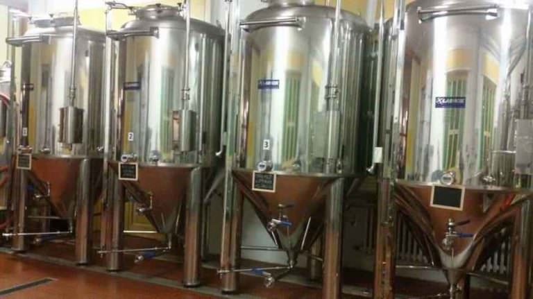 Tuscan beer in the geothermal area of Larderello