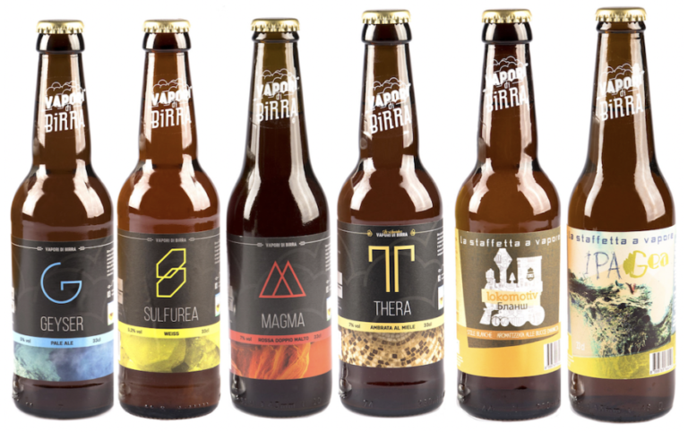 Beer tasting at a small brewery in Tuscany