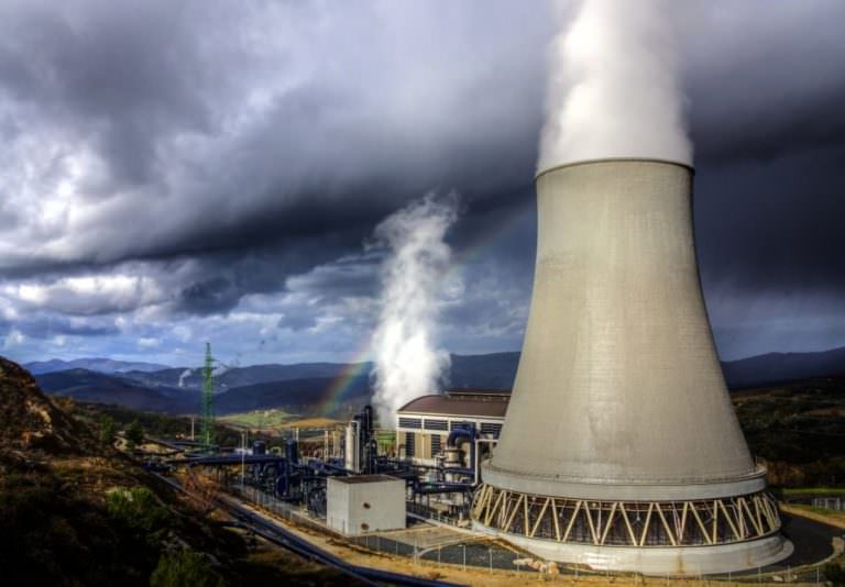 Electricity produced from geothermal power