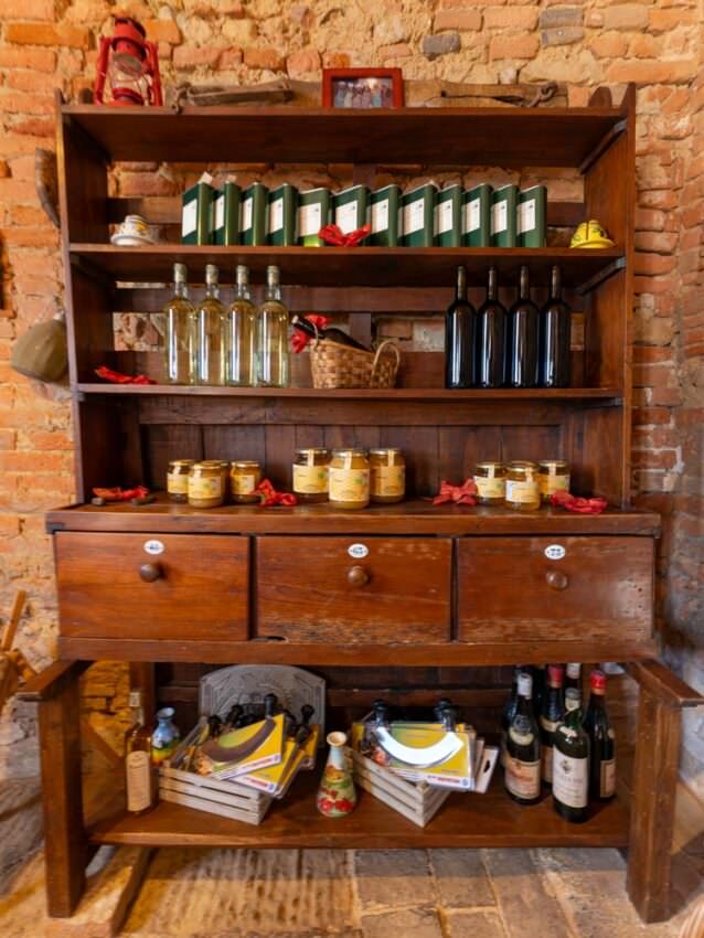 A counter with all produce on display