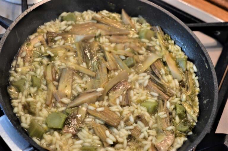 Risotto with artichockes