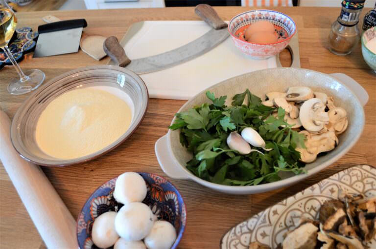 Ingredients for the risotto