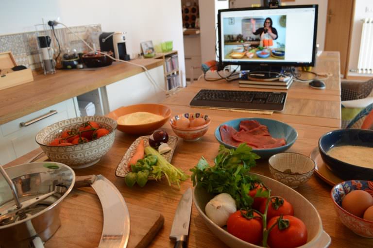 Arianna's cooking classes from home