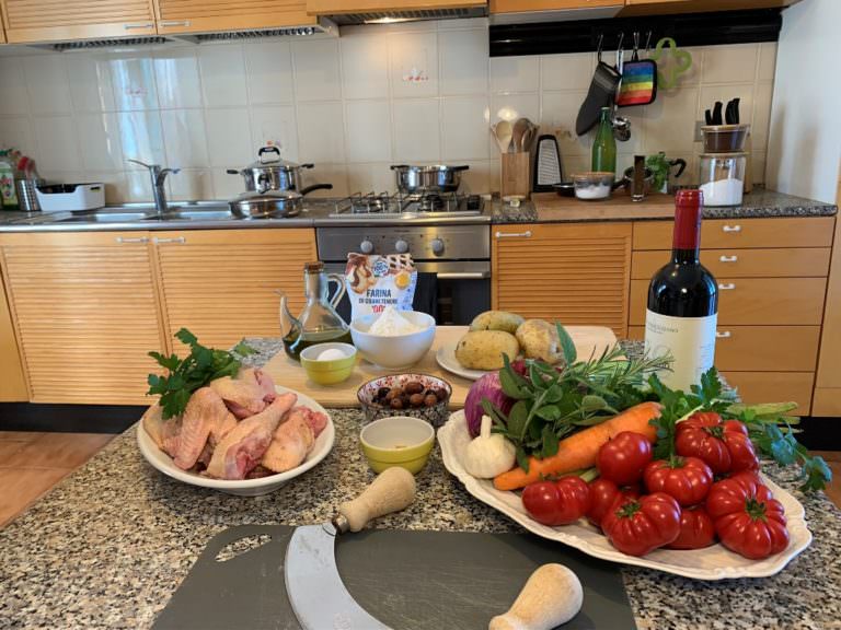 Private cooking lesson during quarantine