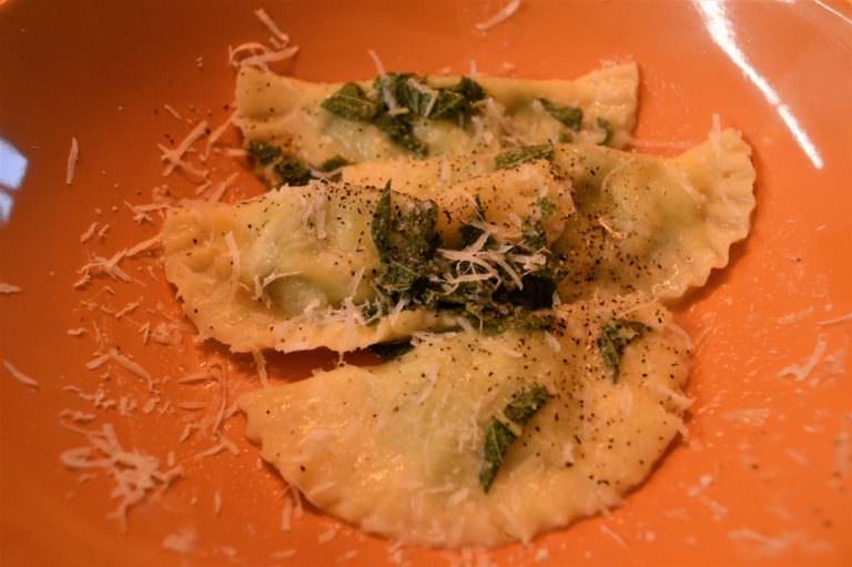 The dish of Arianna's private live cooking class