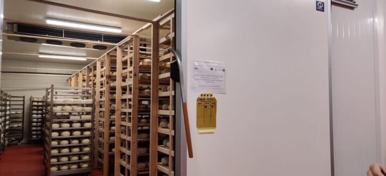 Aging room in the organic farm