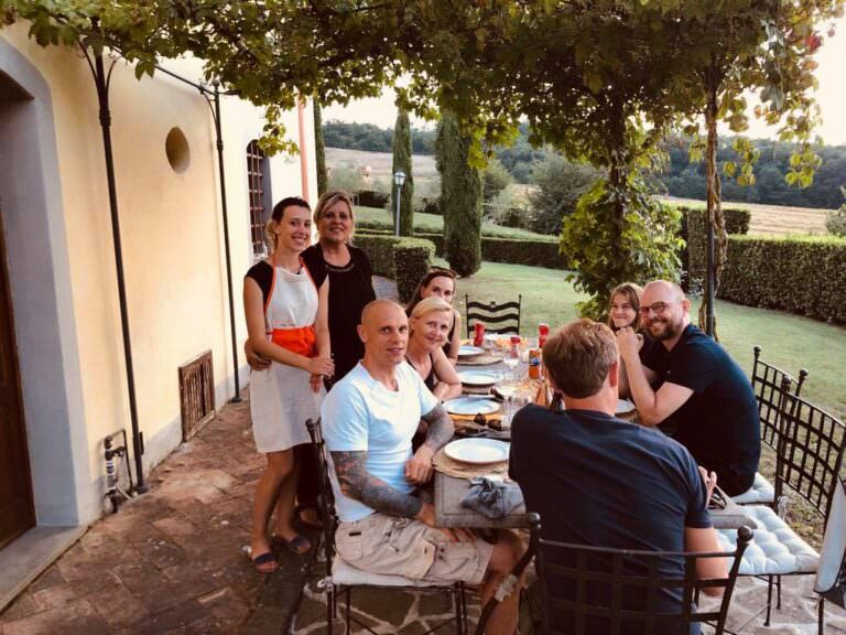 Typical Tuscan dinner