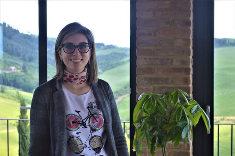 Claudia welcoming guests at her winery