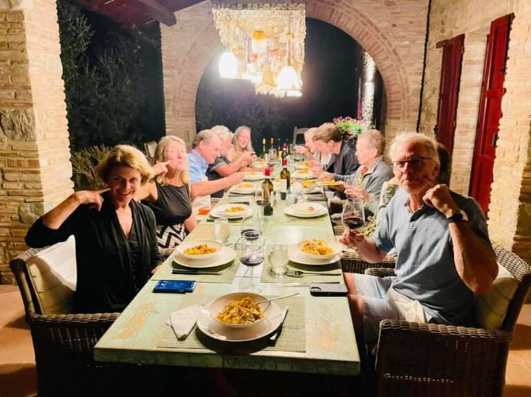 Typical Tuscan dinner