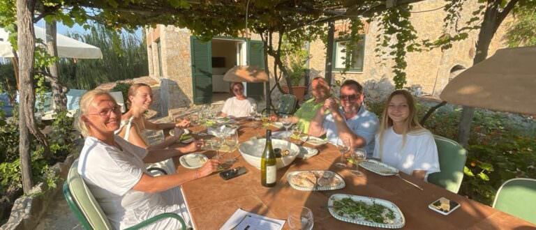 Typical Tuscan dinner prepared at your villa