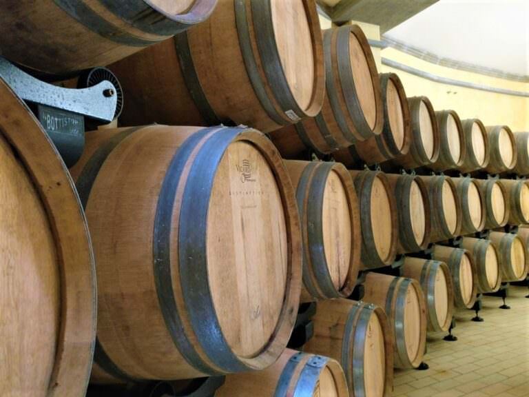 Ageing room for red wines