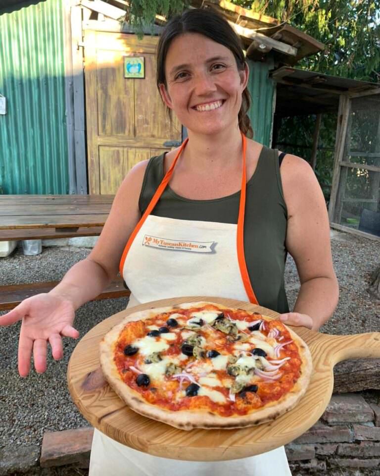 Pizza class at Rita's farm