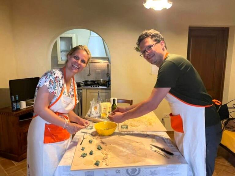 Romantic cooking class