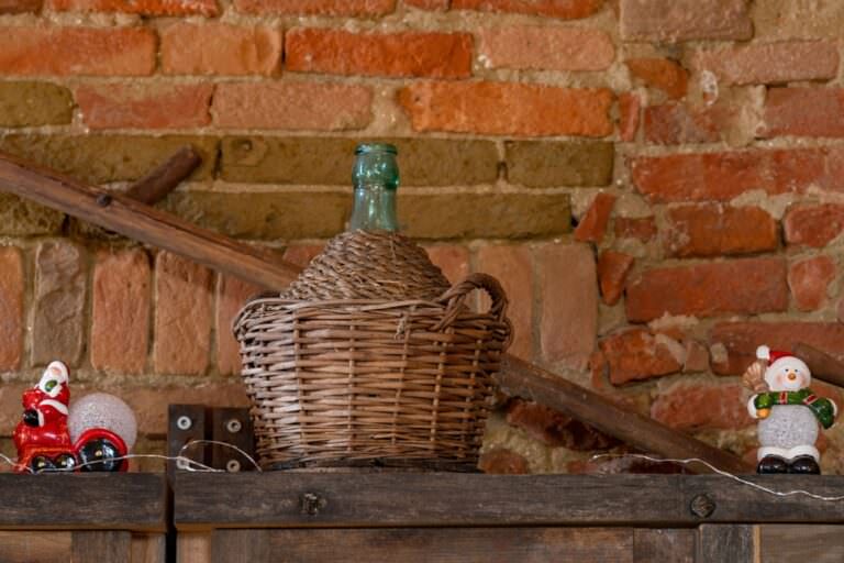 Typical Tuscan damigiana