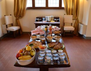 Intercontinental breakfast served at your villa