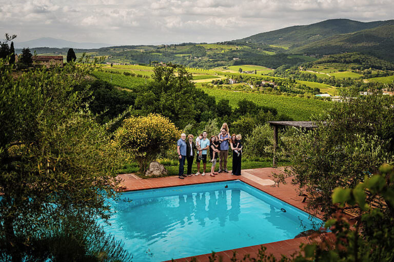 Family portrait with our photographer Sebastian