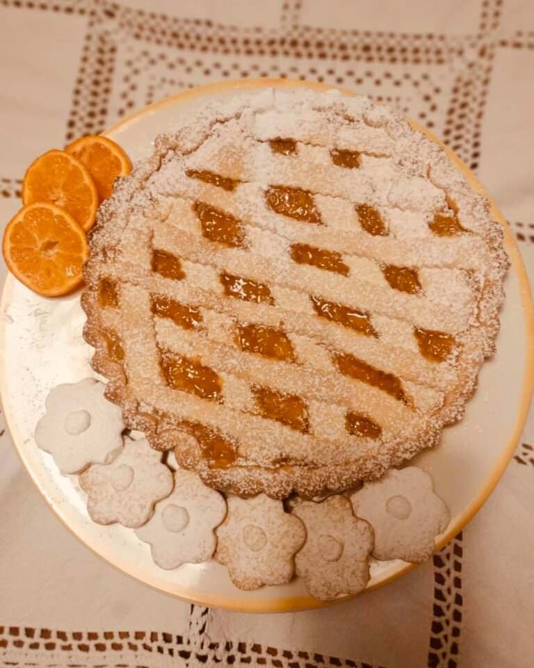 Fresh tart for breakfast