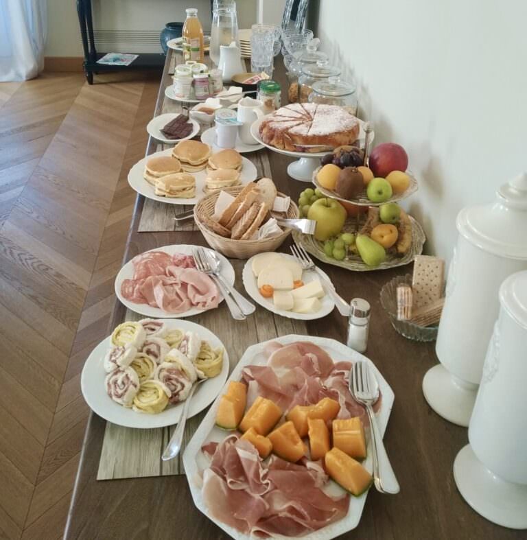 Breakfast at the villa