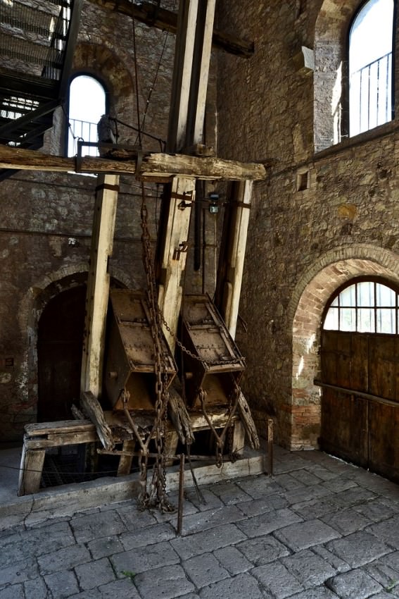 Cave mines in Montecatini valdicecina