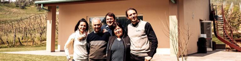 The family Caputo at Pellicciano farm